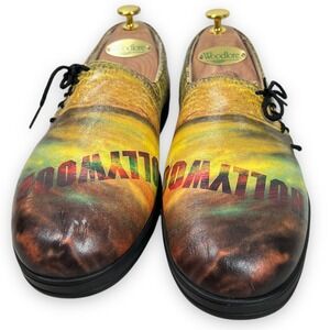 Icon‎ Shoes Mens 10 Womens 12 Hollywood Hills Sunset Wearable Art Side Lace